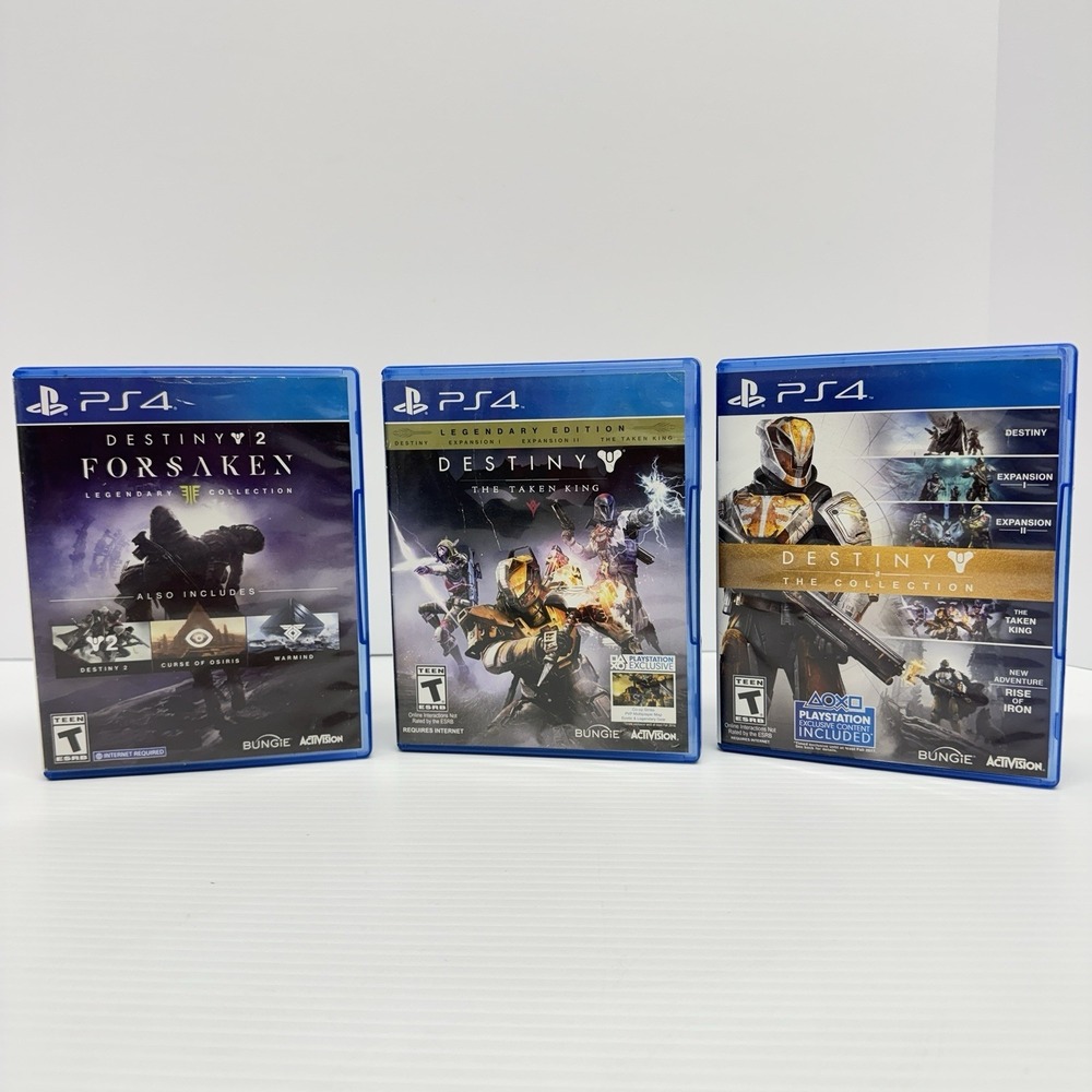 Destiny Forsaken Taken King Collection LOT Of 3 Sony Playstation Ps4 Bundle